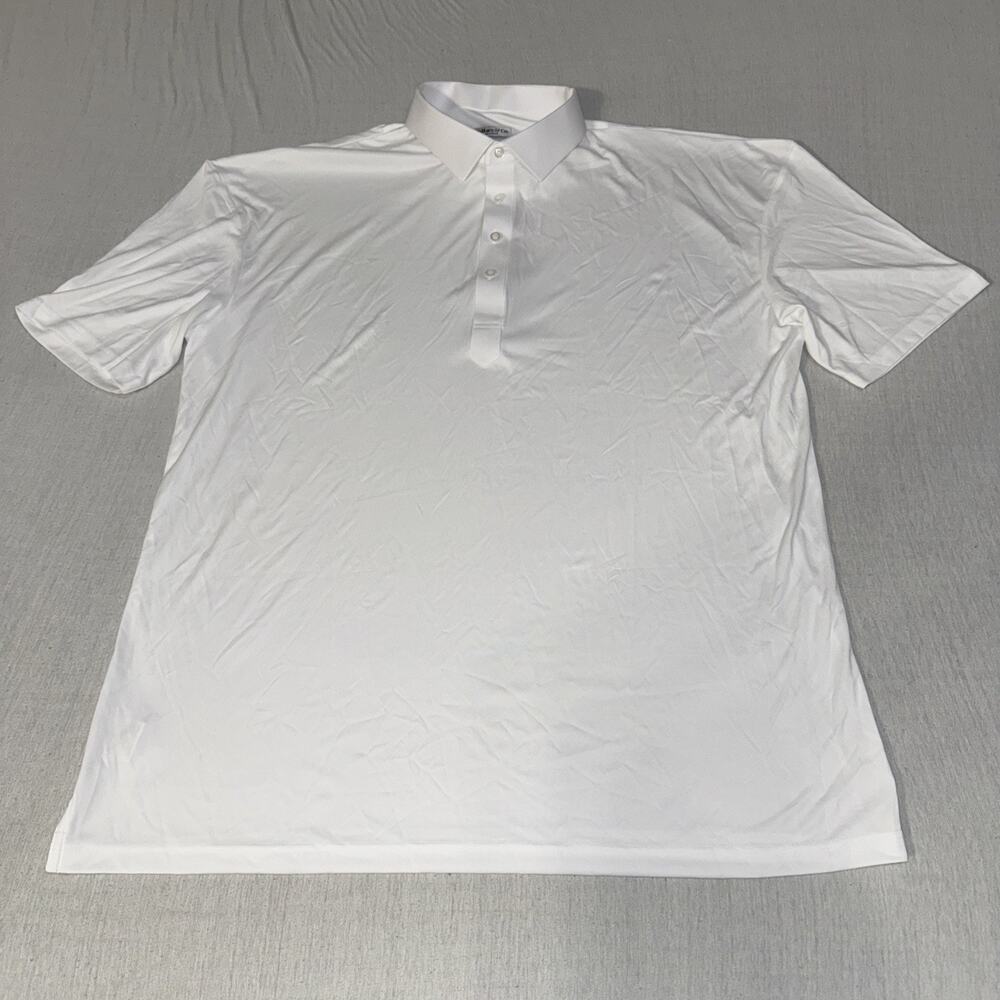 Collars and Co Golf Polo Solid White - Size 3XL Relaxed Preppy NWOT